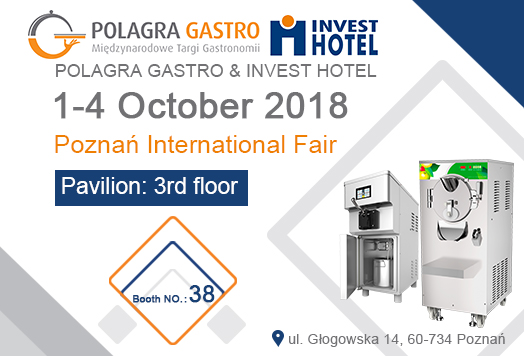 1-4th OCTOBER 2018 - POLAGRA GASTRO & INVEST HOTE – Poznan International Fair (POLAND)